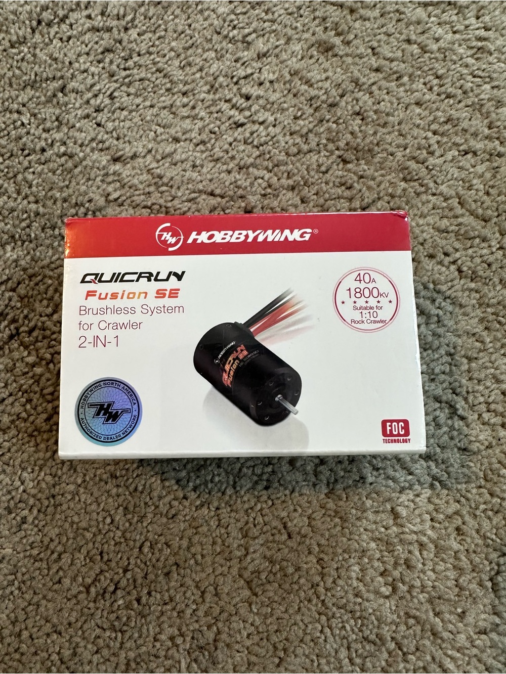 Hobbywing QuicRun Fusion SE FOC 2in1 Crawler Brushless ESC & Motor System 1200kv
